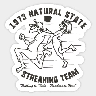 Natural State Streakers Sticker